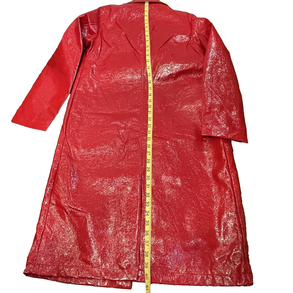 Elie Tahari Women's XS Faux Leather Lightweight Maxi Shirt Jacket Coat‎ - Picture 12 of 14